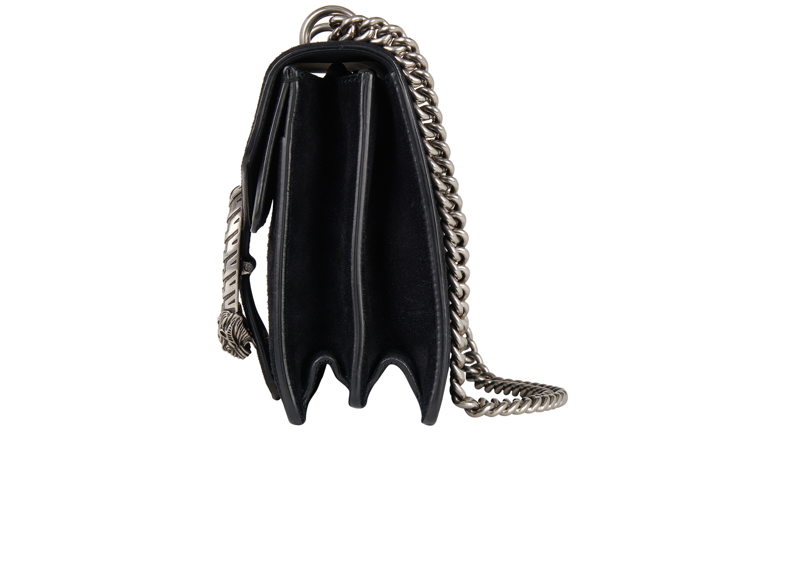 Small Dionysus, &pound;650, Handbags, Black, Suede, Bottom view